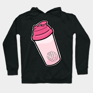 Protein Shake in Pink Hoodie